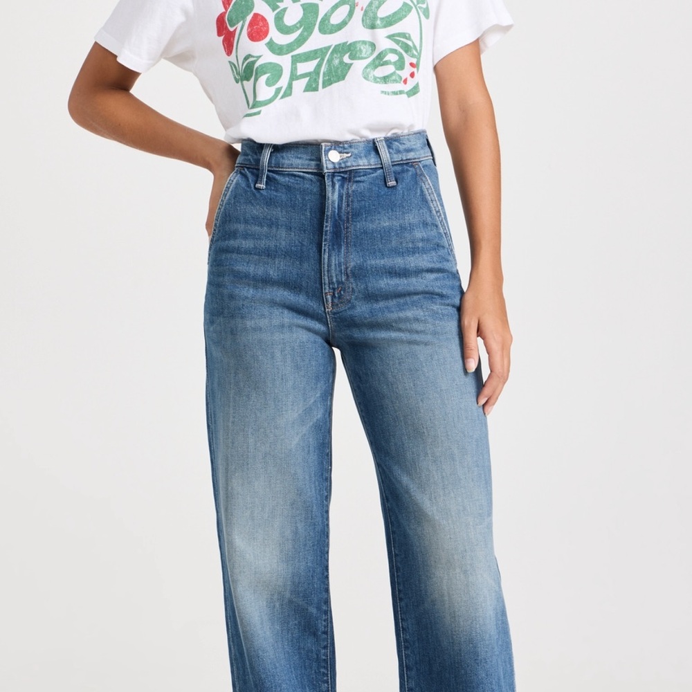 MOTHER Wide Leg High Waist Spinner Skimp